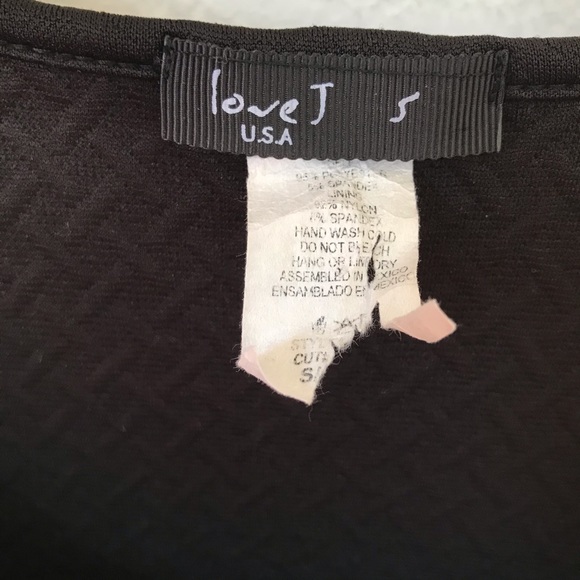 Black and white color block dress - Picture 5 of 6